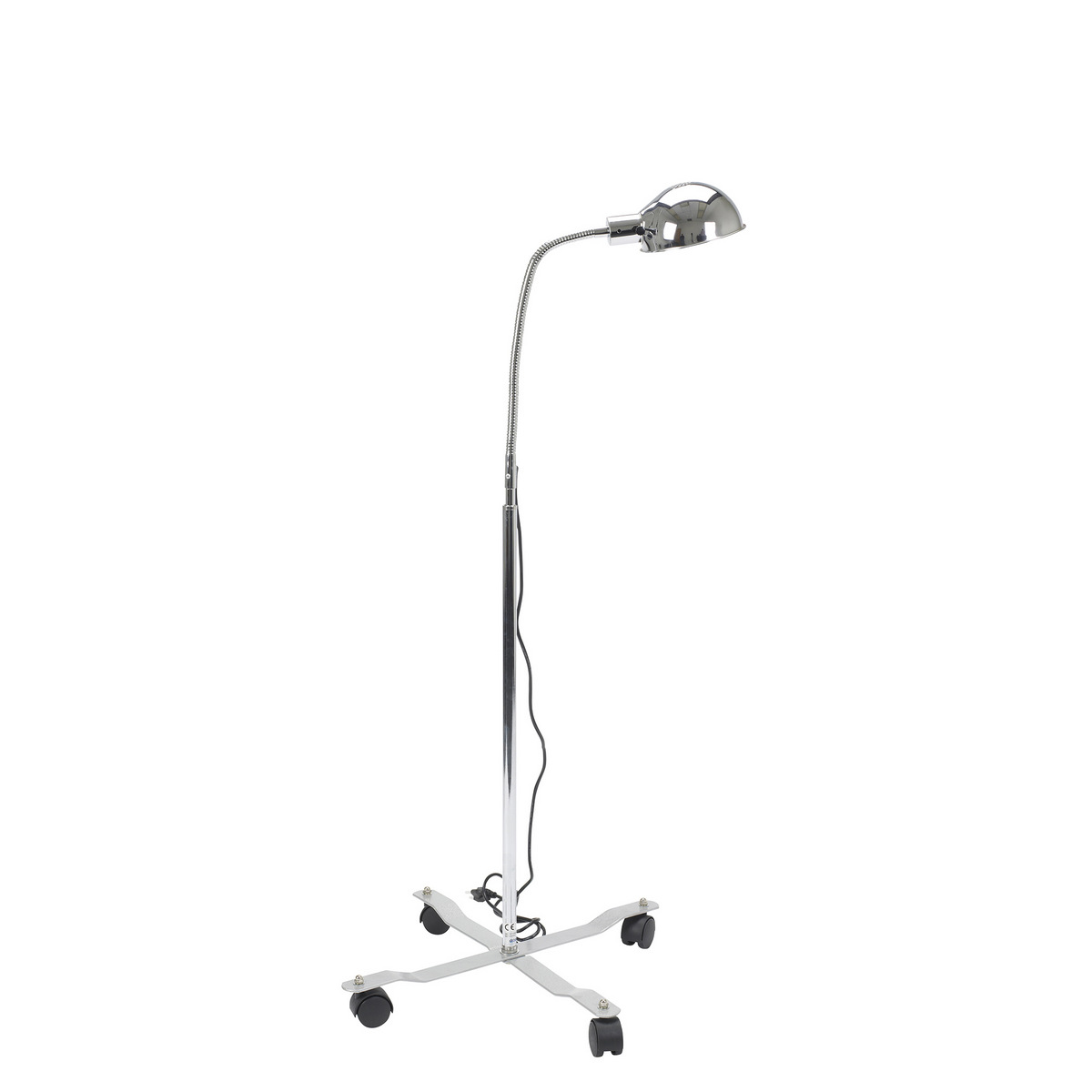 Mobile gooseneck stainless steel examination light