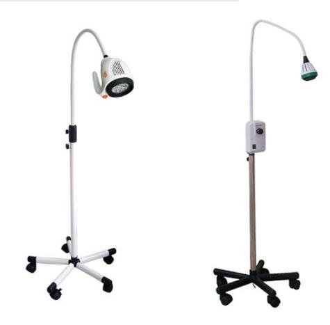 Mobile floor stand gooseneck medical LED exam light