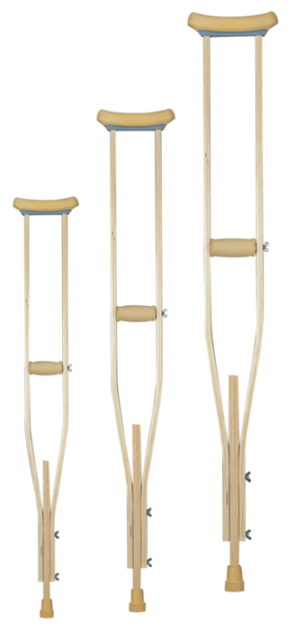 Adjustable Wood Underarm Crutch