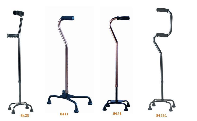 Heavy duty anodized Quad walking cane