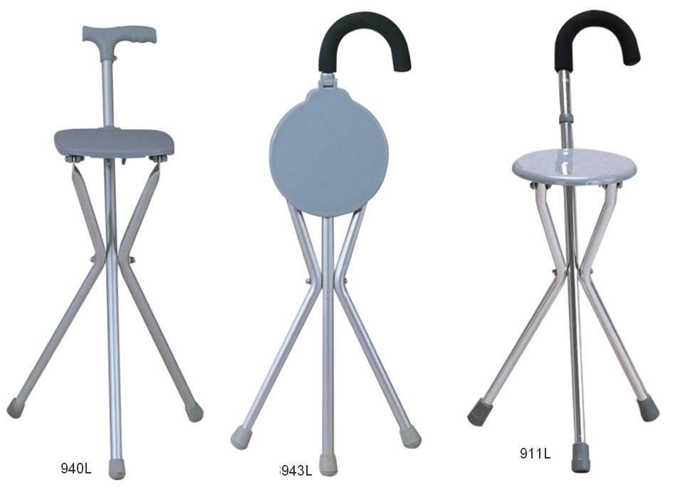 folding stool walking stick