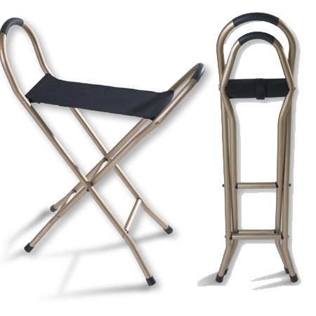 Walking seat cane chair