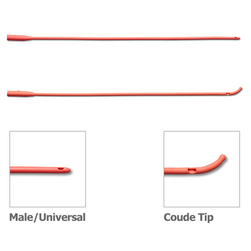 Red Rubber Catheter