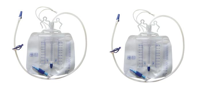 3 Chamber Urine meter with Drainage bag