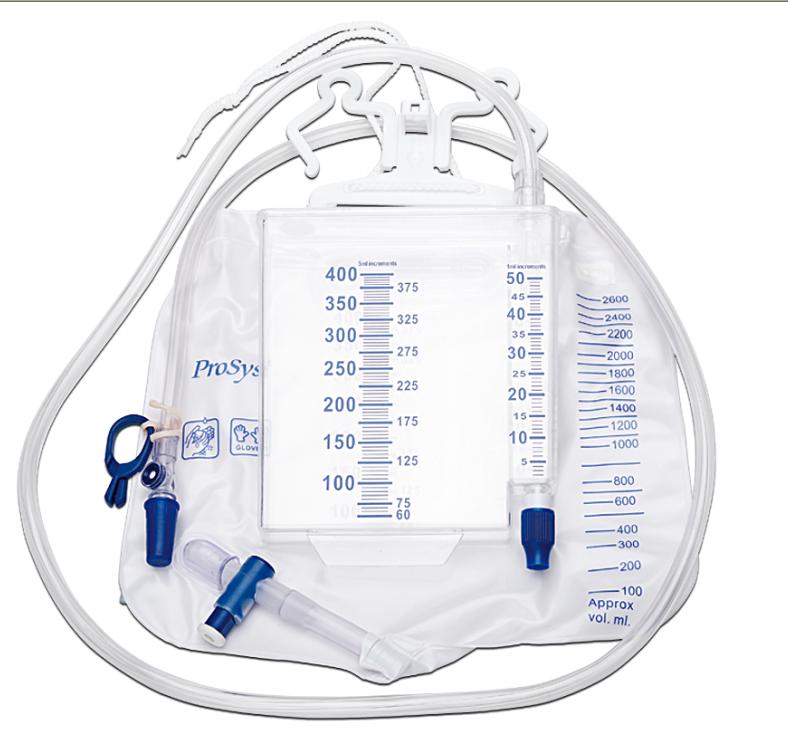 2 Chamber Urine Meter Drainage Bags