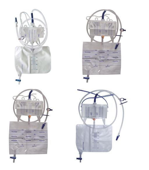 4 Chamber Urometer with Exchangeable Urine Bag