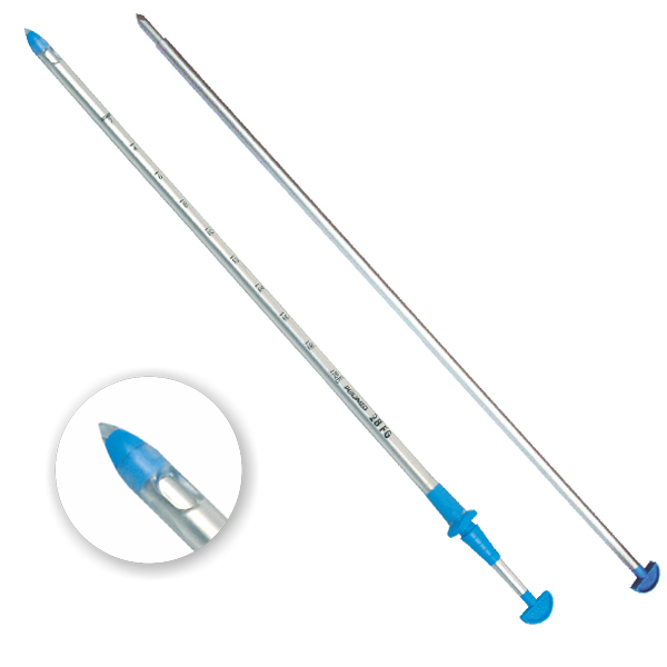 Chest Drainage Catheter with Trocar
