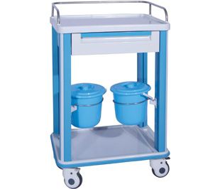 Hospital dressing trolley