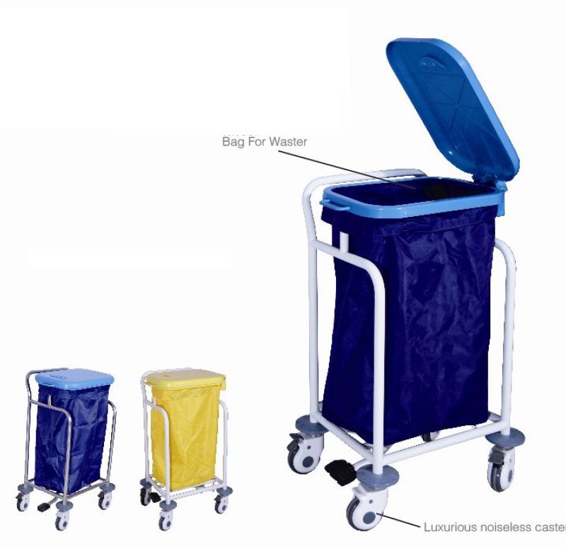 Soiled linen trolley