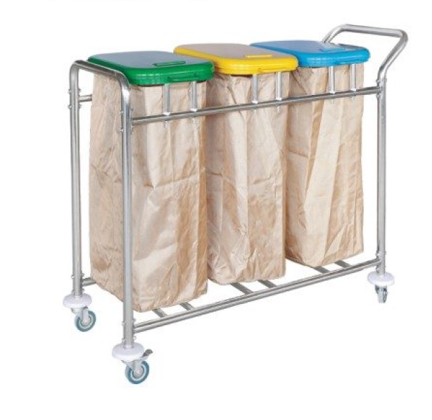 Detachable medical waste trolley