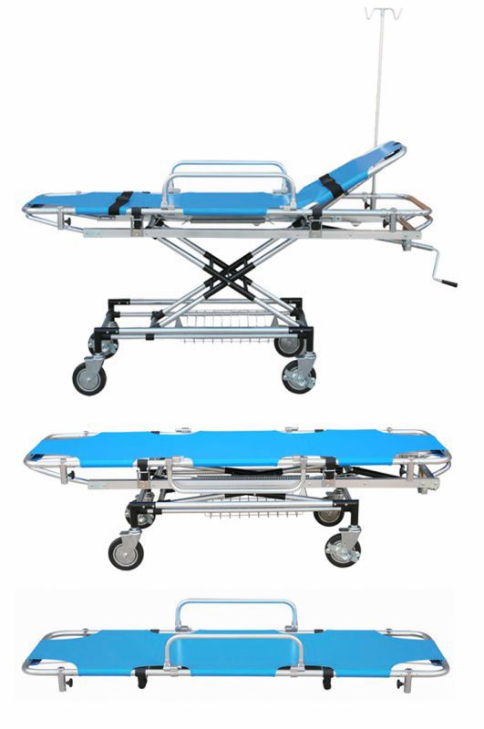 Adjustable emergency transport stretcher