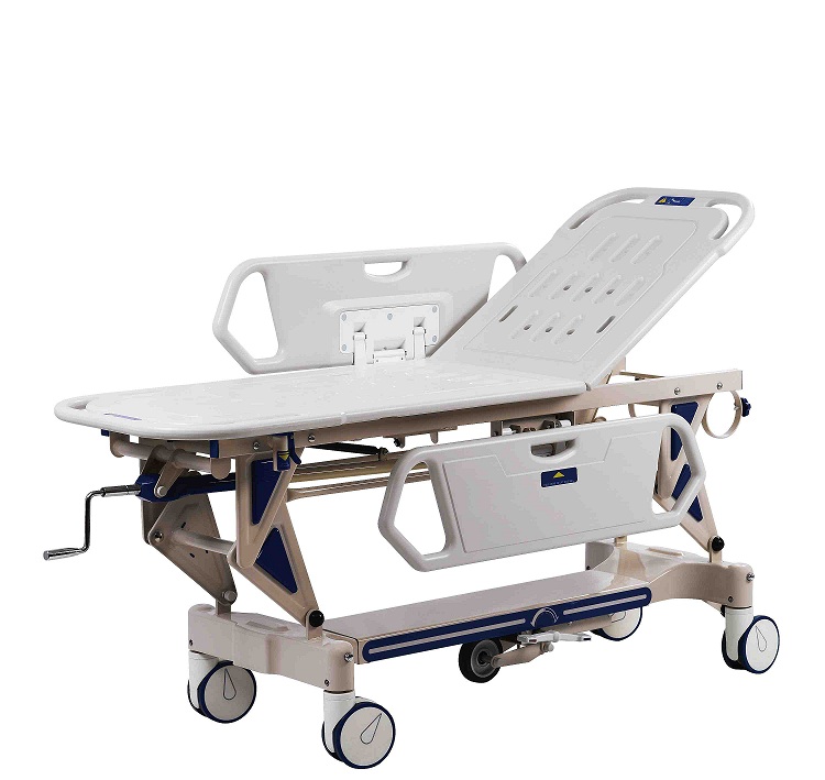 Mechanical Emergency Patient stretcher trolley