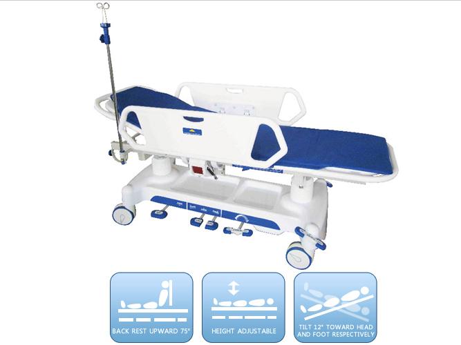 Hydraulic Transport stretcher trolley