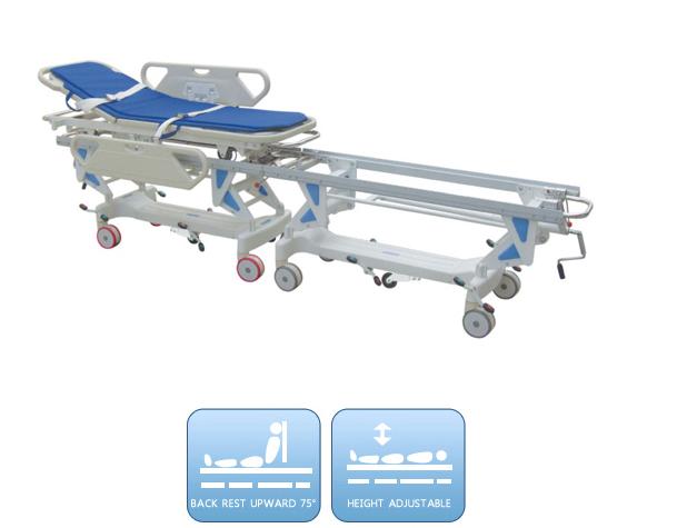 Hospital connecting stretcher Cart for Hand-Over Patient to Operation Room