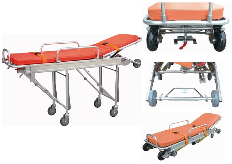 Multifunctional  Adjustable Automatic fold ambulance stretcher