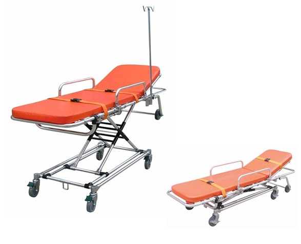 First Aid Fold ambulance stretcher cart