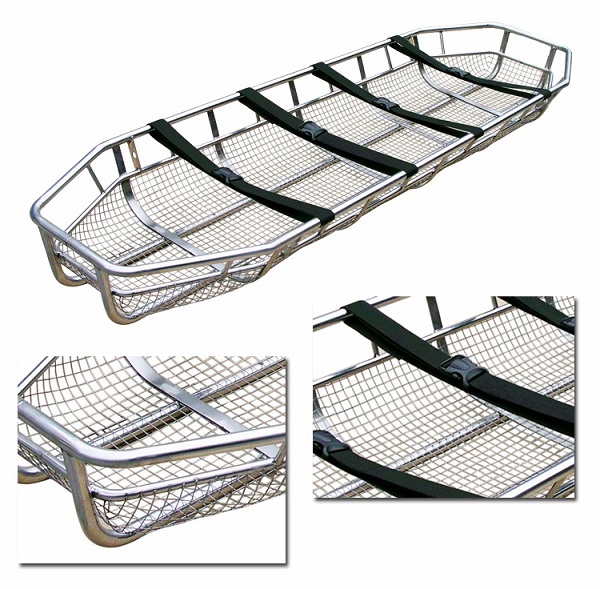 EMS Lightweight Stainless Steel Basket Stretcher