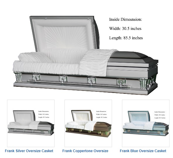 Funeral Oversize Metal Casket