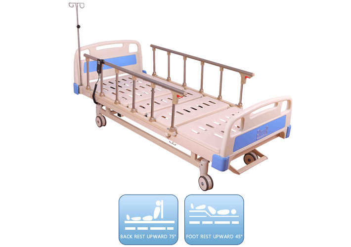 Two function electric hospital bed