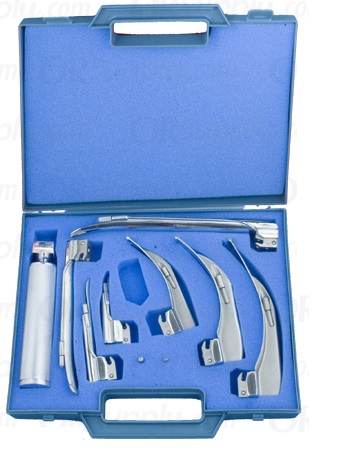 Conventional MacIntosh & Miller  Laryngoscope Set