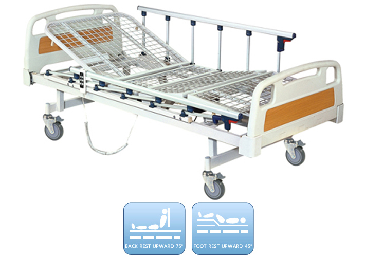 two function hospital electric bed With Mesh Steel Bedboard