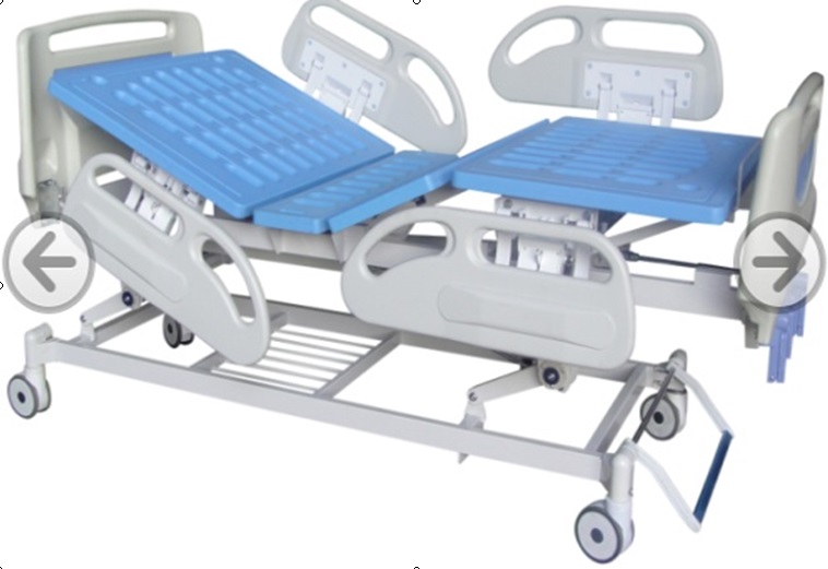 3 function deluxe hospital medical Manual Bed with shoe holder