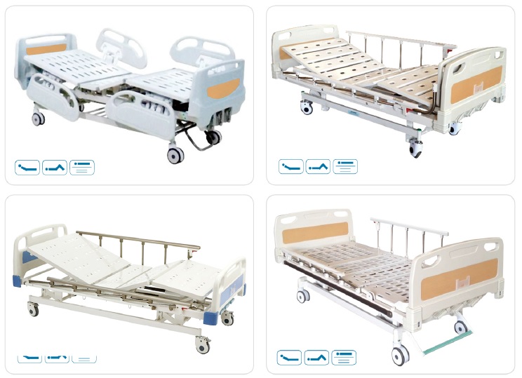 Hospital Medical 3 function manual bed