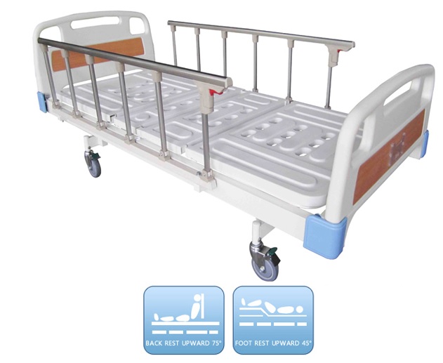Economic 2 function medical bed with castor