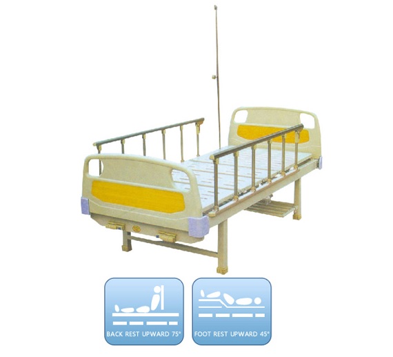 Cheapest 2 function manual hospital bed
