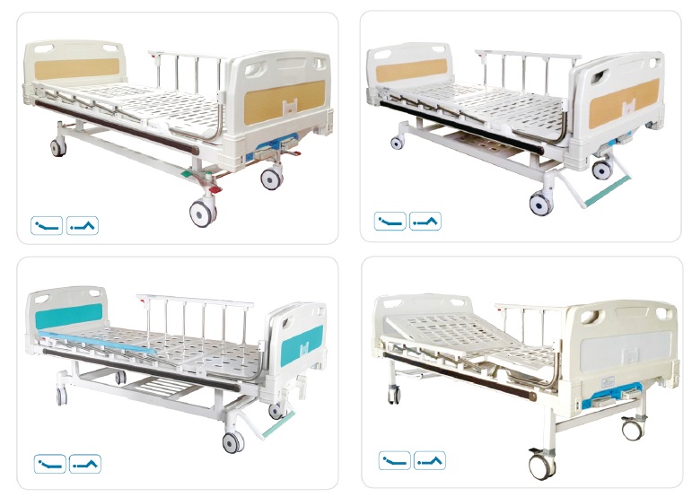 deluxe two fowler manual nurse hospital bed