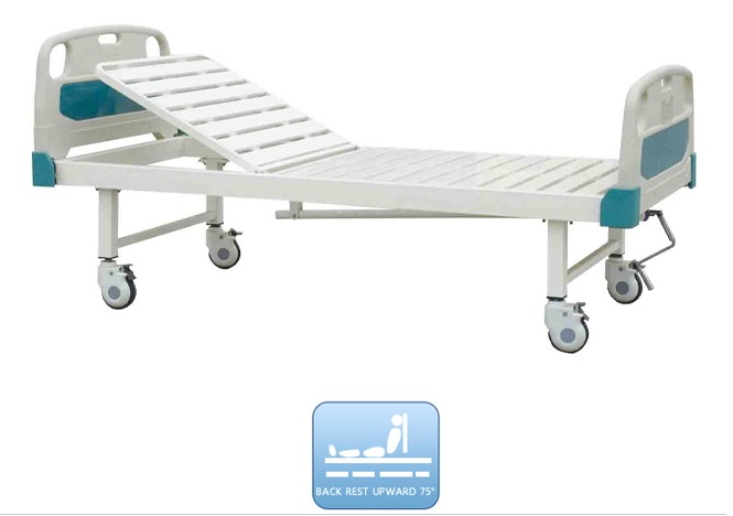manual hospital bed with one way crank