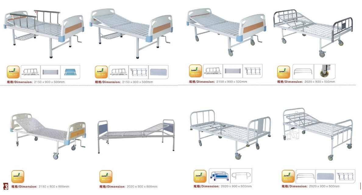 2 sections Semi fowler hospital bed