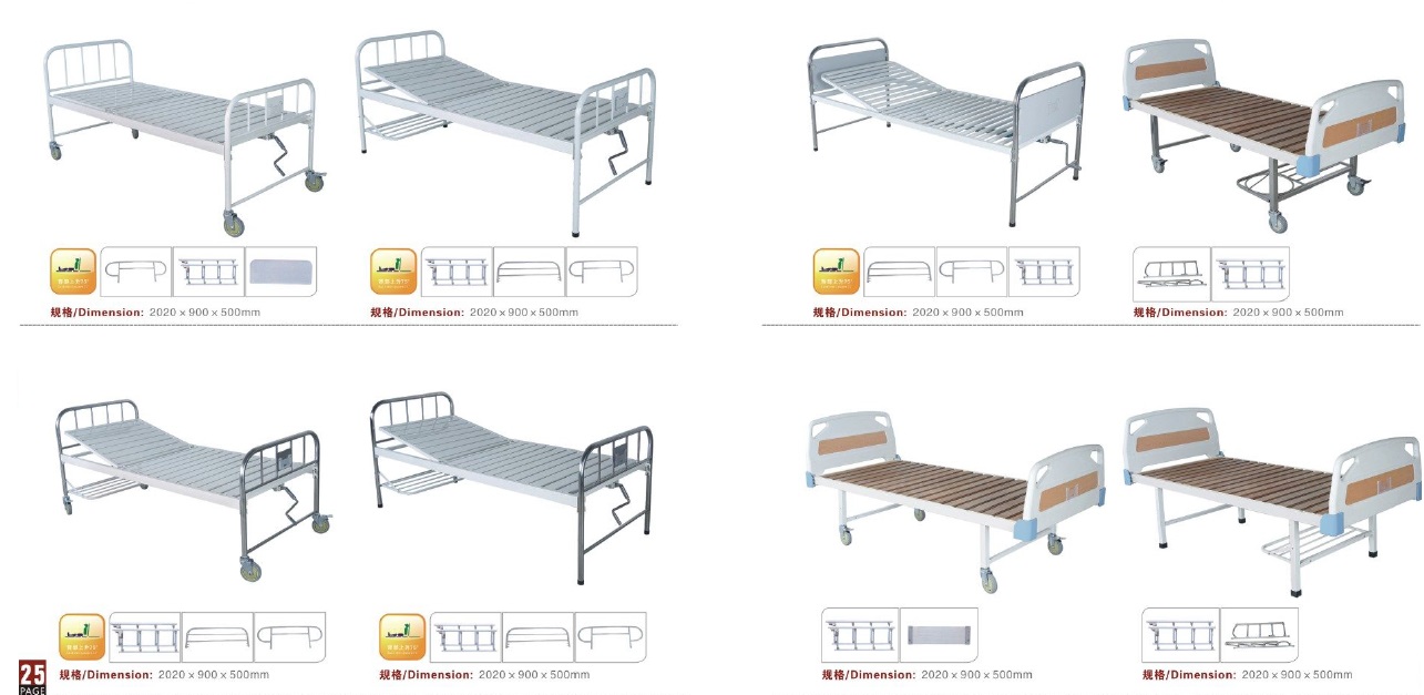 mechanical Semi fowler Manual bed for hospital
