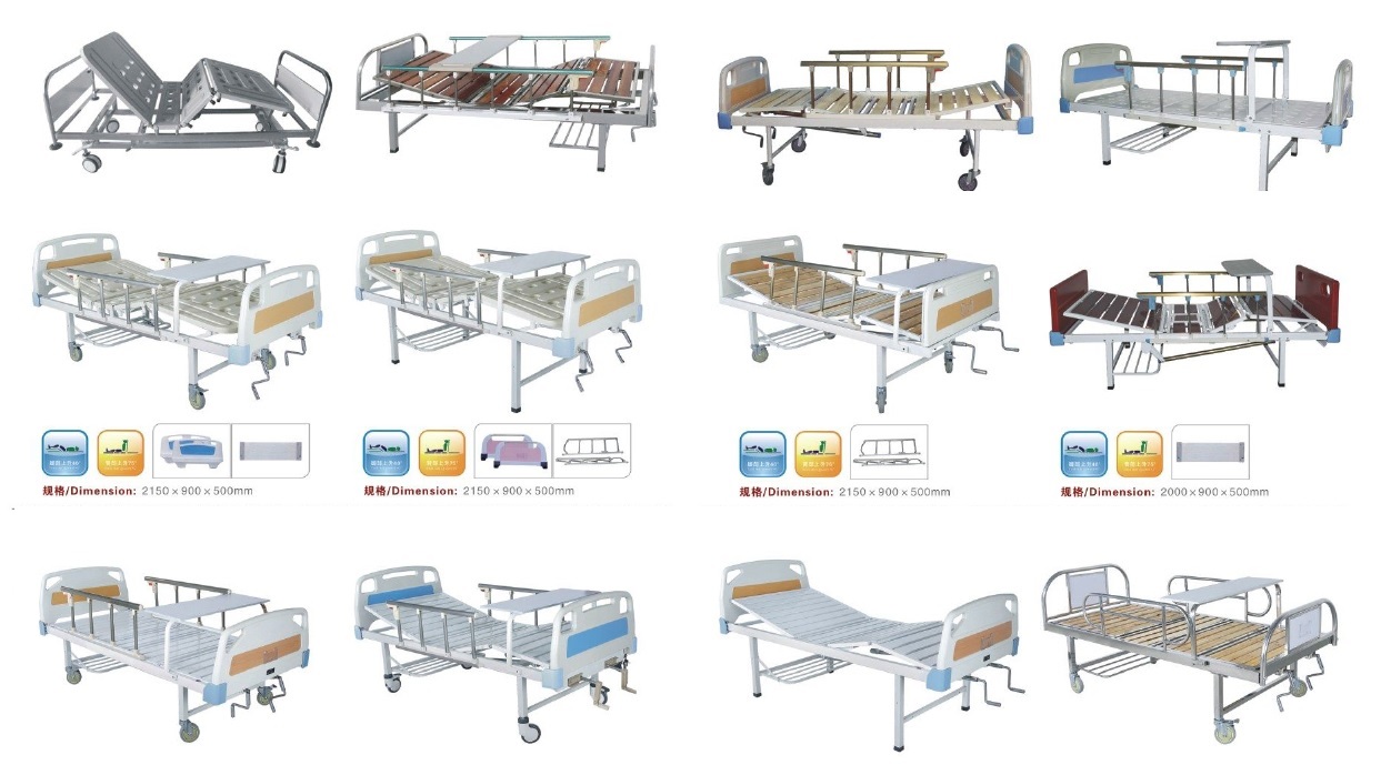 3 sections Manual Fowler Hospital Bed