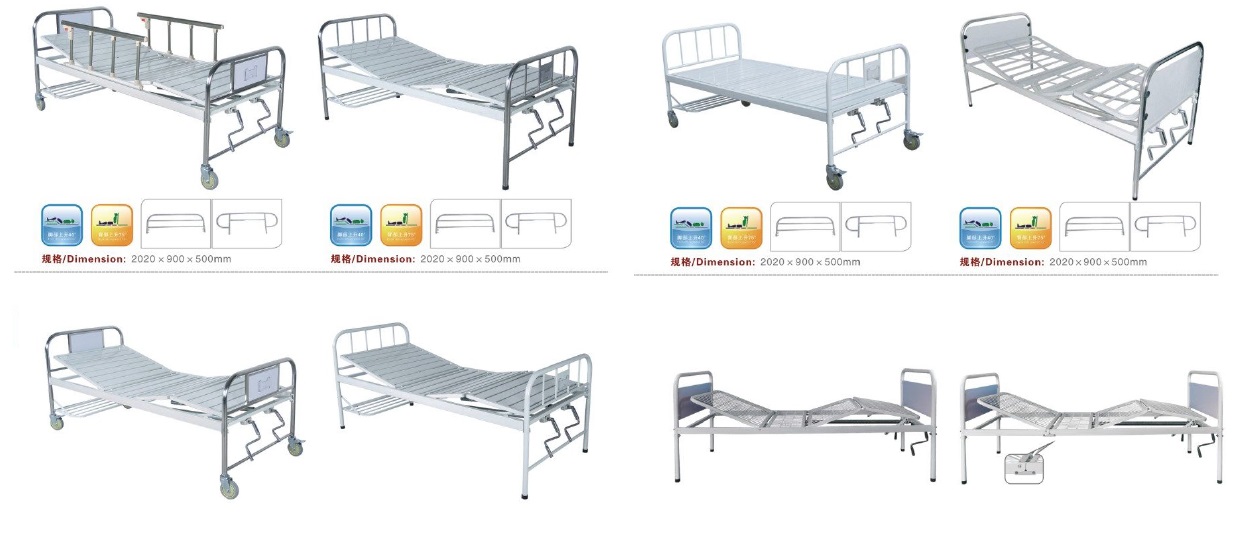 Portable Medical Manual Fowler bed for hospital