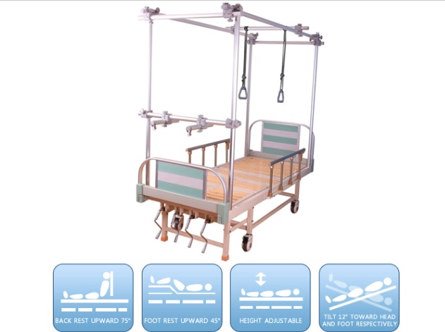 Multi Function Adjustable Orthopedic Hospital Bed