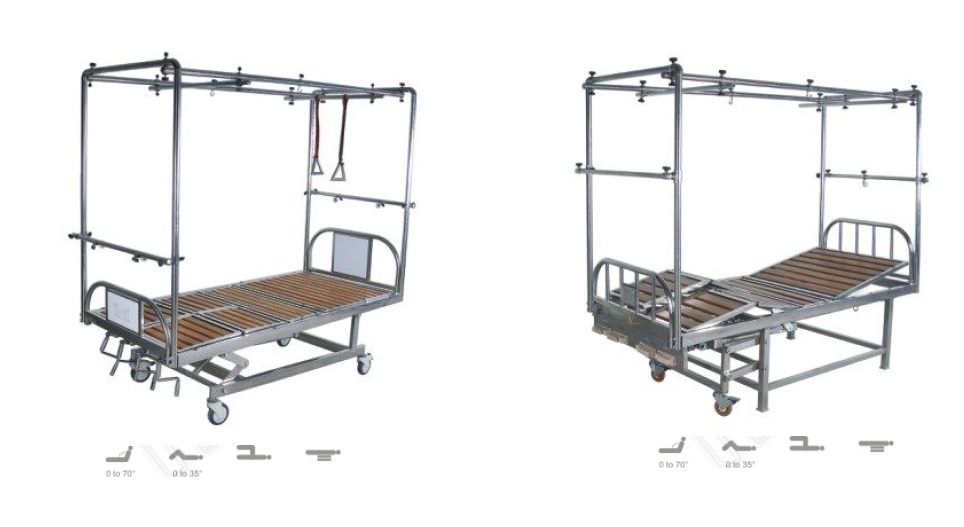 5 Functions Medical Stainless Steel Orthopedic Bed