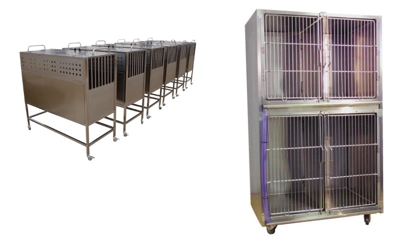 Mobile Veterinary cage for Animal