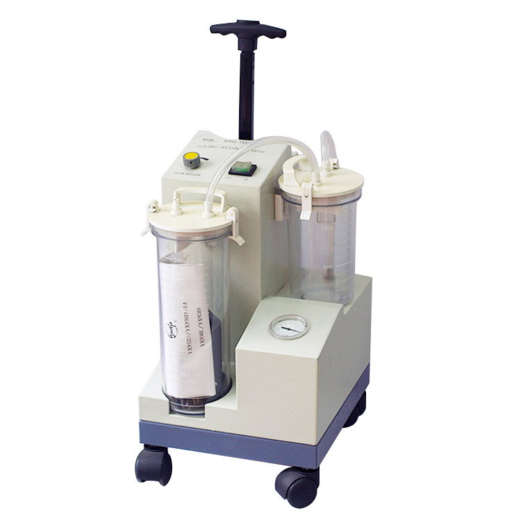 Trolley style electric surgical suction pump